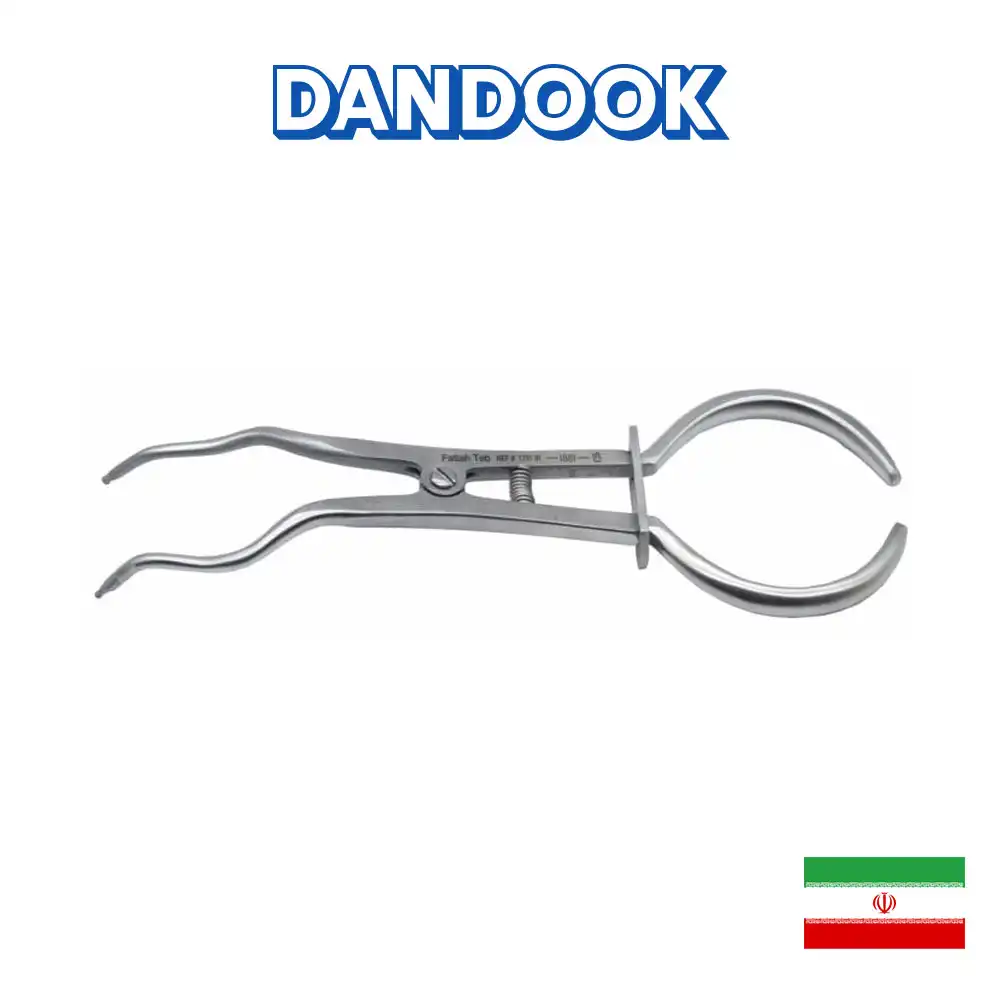 فورسپس کلمپ یک خم