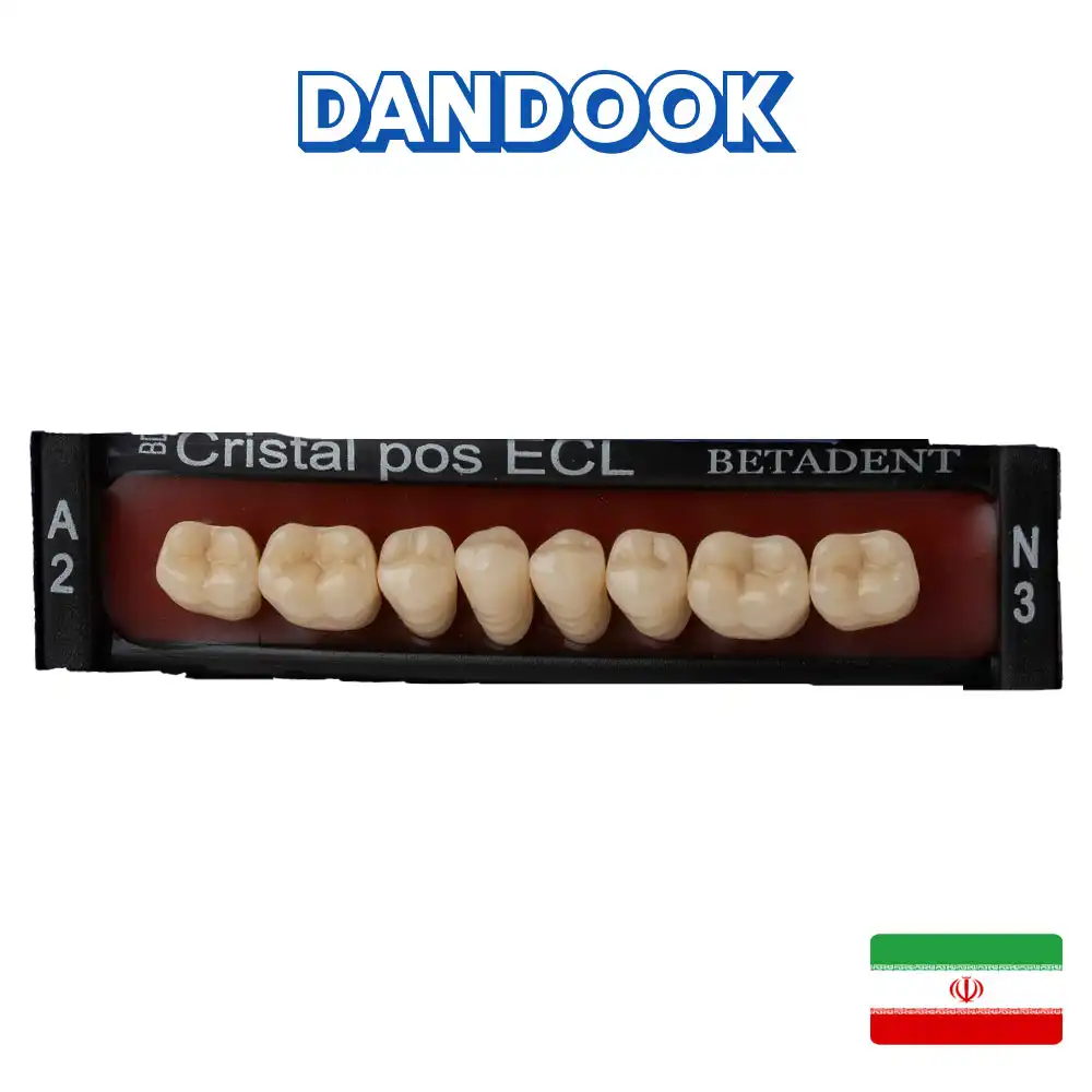 Alternative view of دست دندان مصنوعی کریستال ای سی ال بتادنت خلفی 8 تایی  Cristal ECL Denture