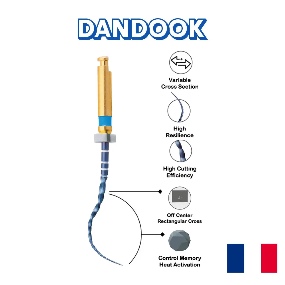 Alternative view of فایل روتاری تیپر ایکس 20  لاستردنت Pliancy X-20 Plus NiTi Rotary File