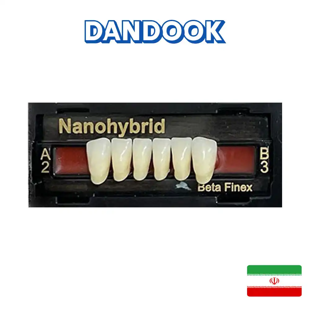دست دندان مصنوعی فینکس قدامی پایین ۶ عددی بتادنت