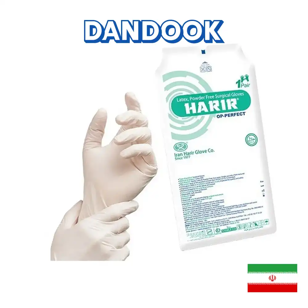 دستکش جراحی حریر بدون پودر