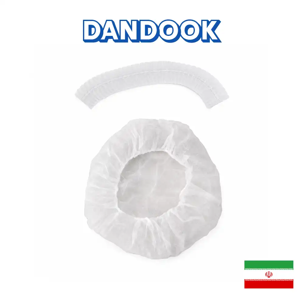 کلاه یکبار مصرف آکاردئونی بسته 100 عددی