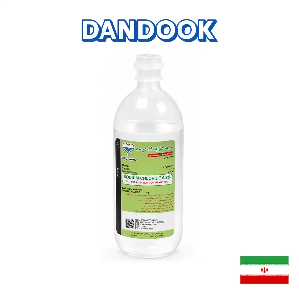 سرم شستشو غیرقابل تزریق نیم لیتری ارتافاما